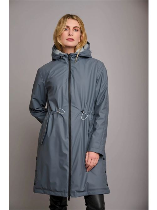 jiva impermeabile con cappuccio ed ecopelliccia RINO & PELLE | JIVA.7002310NIGHT BLUE HAZE